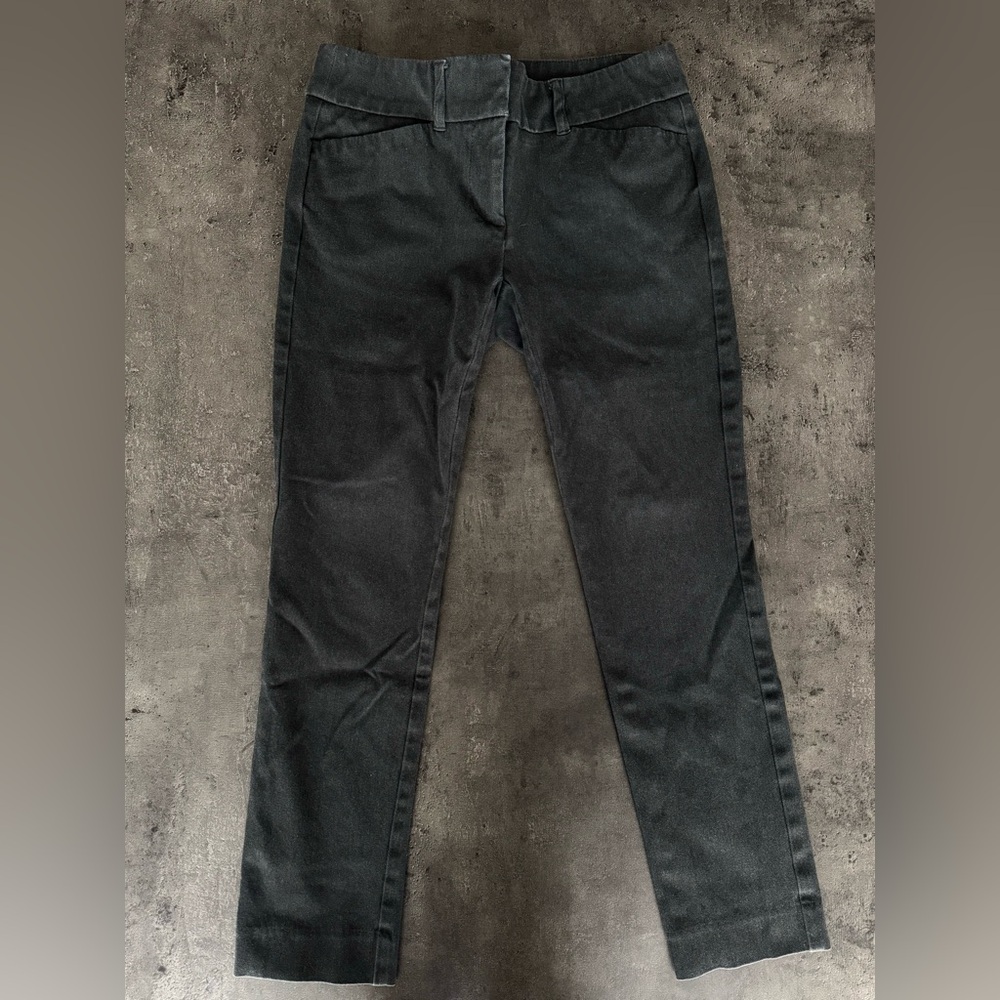 LOFT Outlet Charcoal Skinny Ankle Dress Pants, Women’s 00 Petite